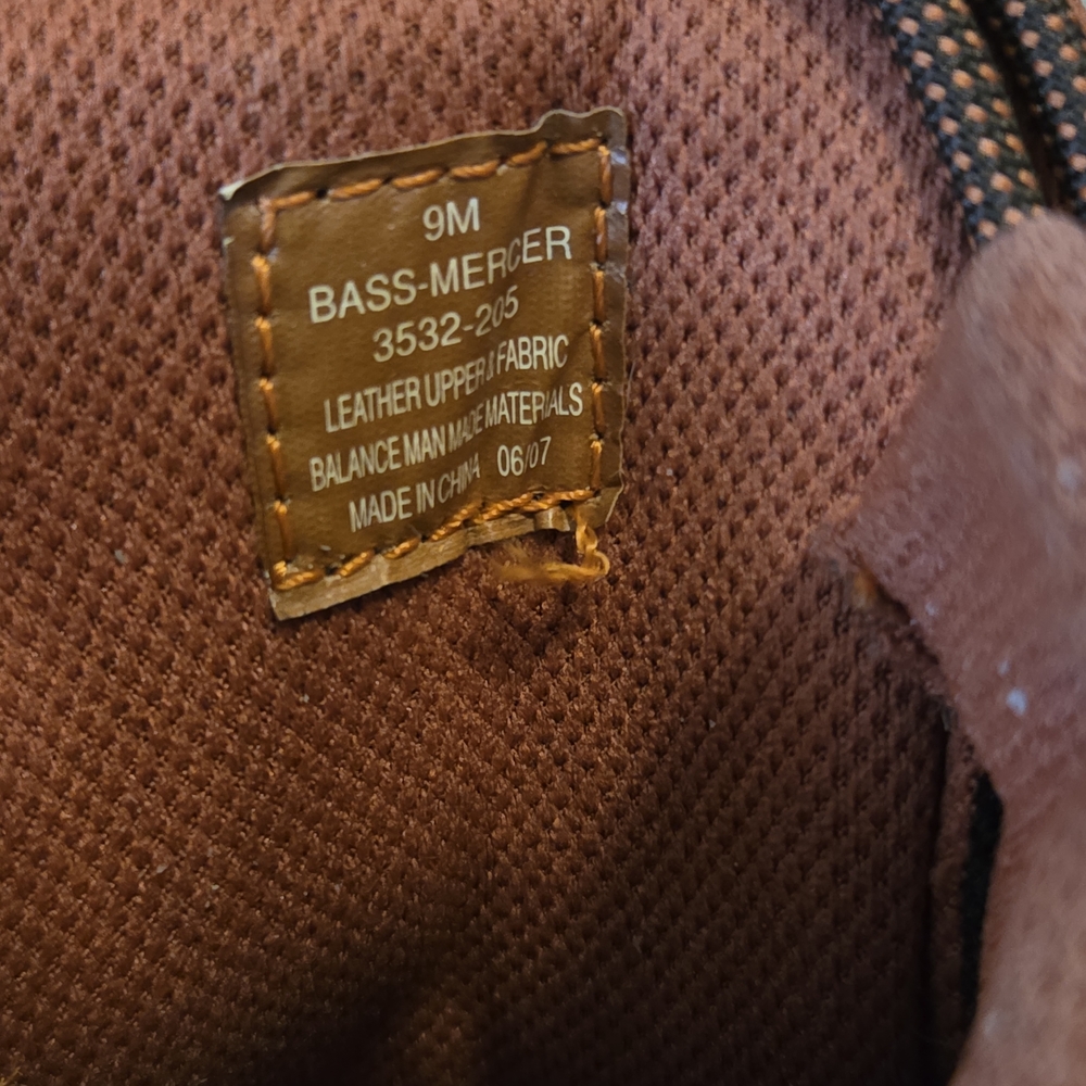 Bass Brown and Orange Hiking Boots - Picture 6 of 6